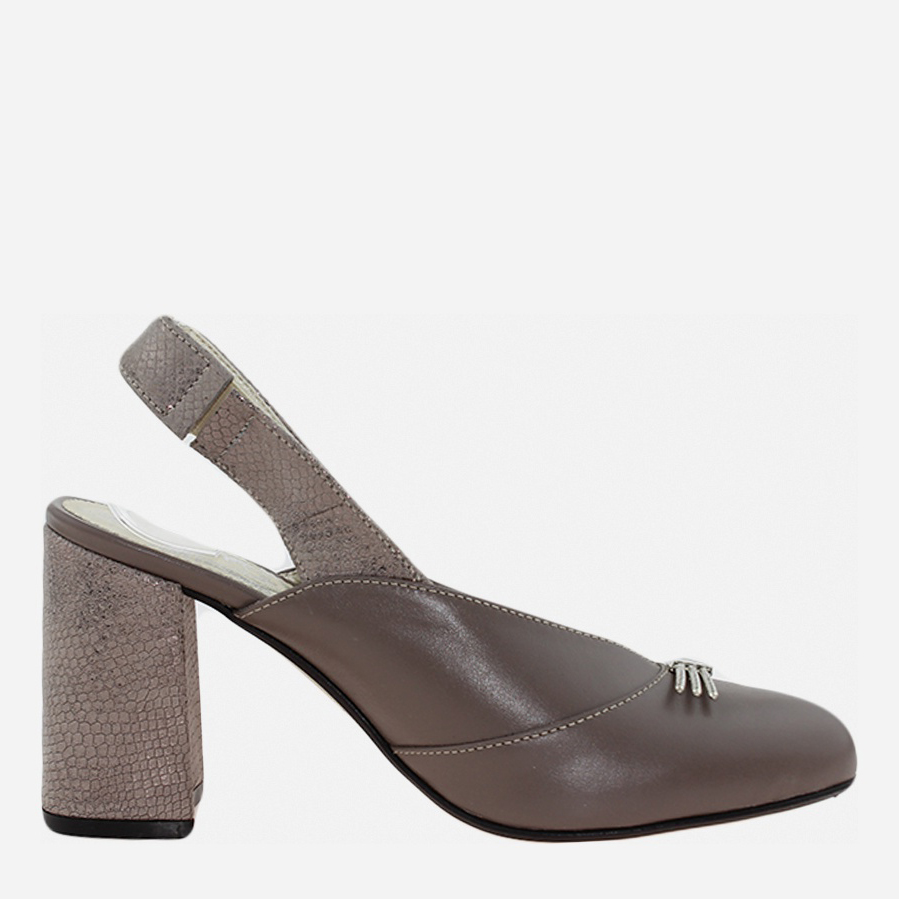 Акція на Жіночі туфлі зі шкіри Classic Style R2358-9 37 24 см Бежеві від Rozetka