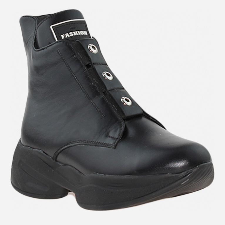Акція на Жіночі зимові черевики високі Emilio RE176 37 23.5 см Чорні від Rozetka