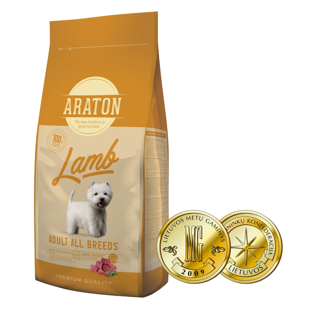 Корм ARATON LAMB Adult All Breeds сухий для дорослих собак з ягнятиною ...