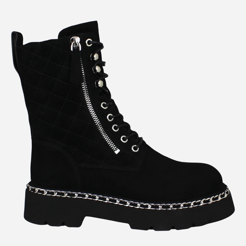Акція на Жіночі зимові черевики високі Blizzarini 6869-0701-1M-20YJ1 35 22.5 см Чорні від Rozetka