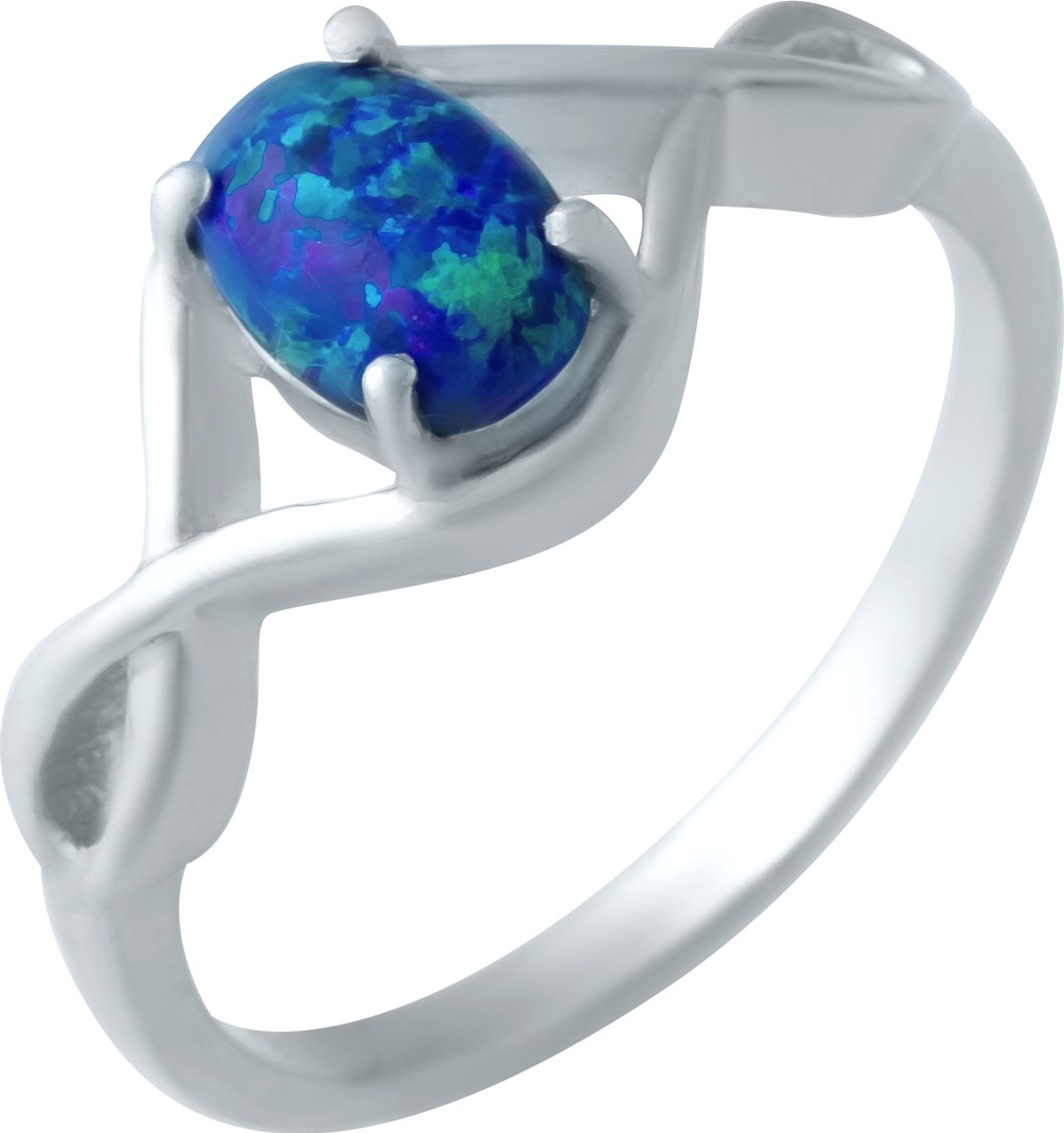 

Серебряное кольцо SilverBreeze с опалом, фианитами 1922132 18 размер, 18 размер