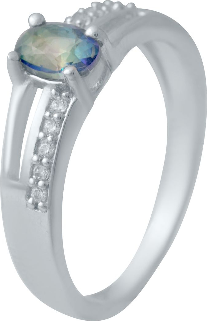 

Серебряное кольцо SilverBreeze с натуральным мистик топазом 2032496 17.5 размер, 17.5 размер