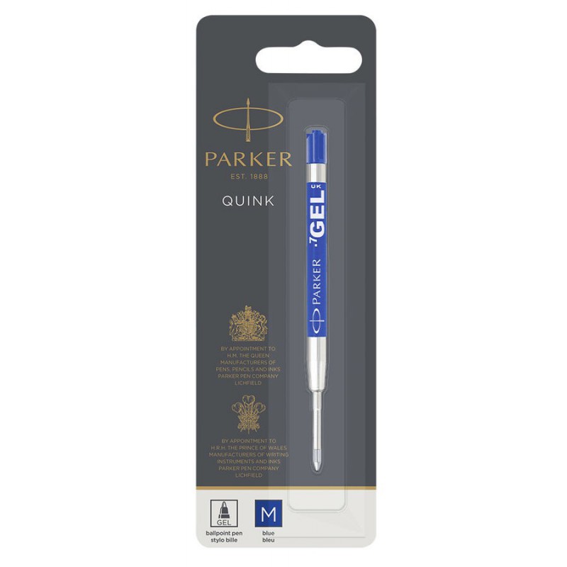 

Стержень шариковый Parker GEL син. М блистер 10 332BLU