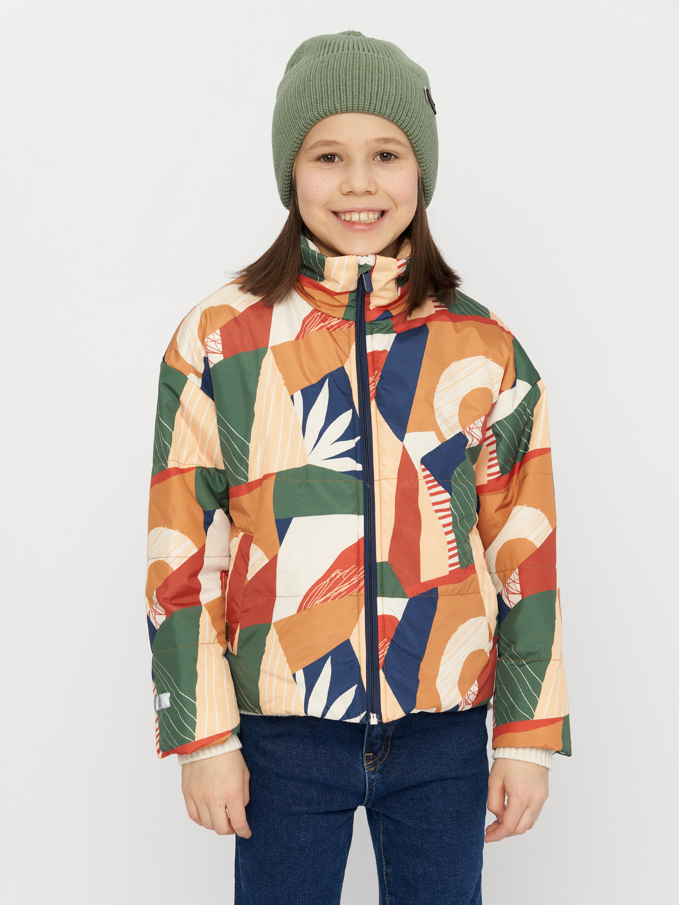 Акция на Підліткова демісезонна куртка для дівчинки Бемби KT256-F01 146 см Терракот (33256023368.F01) от Rozetka