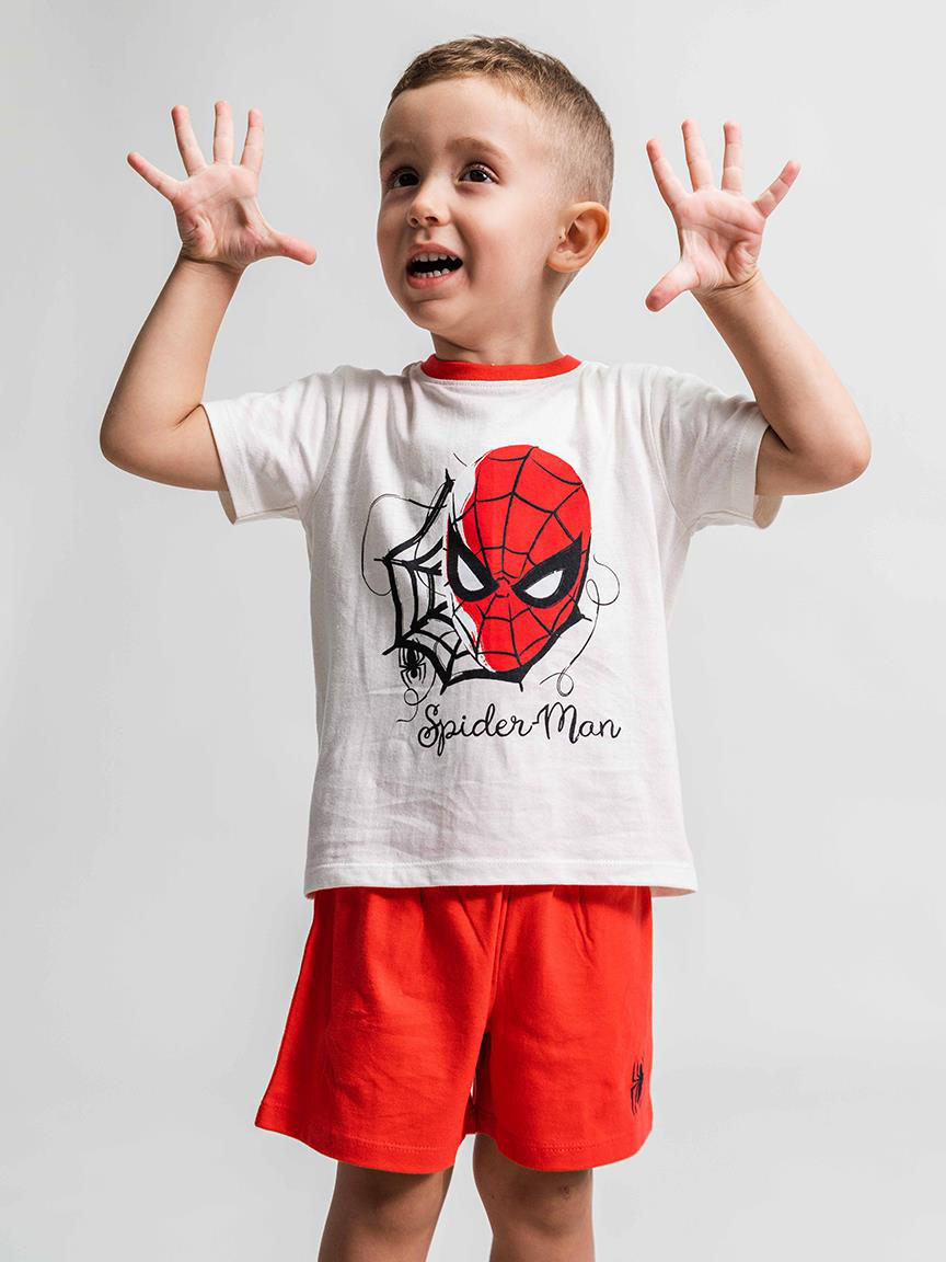 Акция на Комплект (футболка + шорти) дитячий Disney Spiderman 2900001165 86 см Червоний от Rozetka