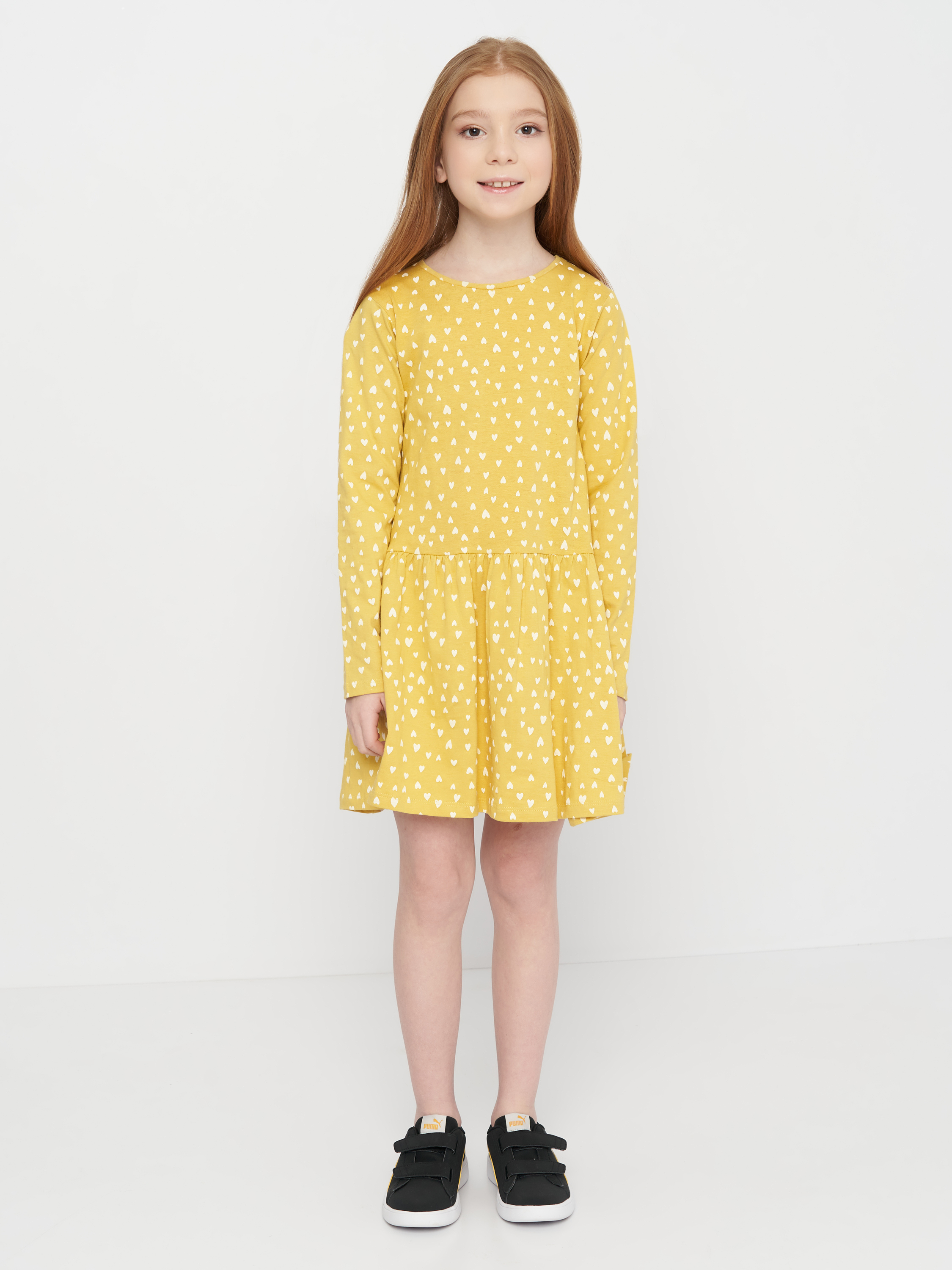 Акція на Дитяча сукня для дівчинки Minoti 12TDRESS 1 37451KID 92-98 см Жовта від Rozetka