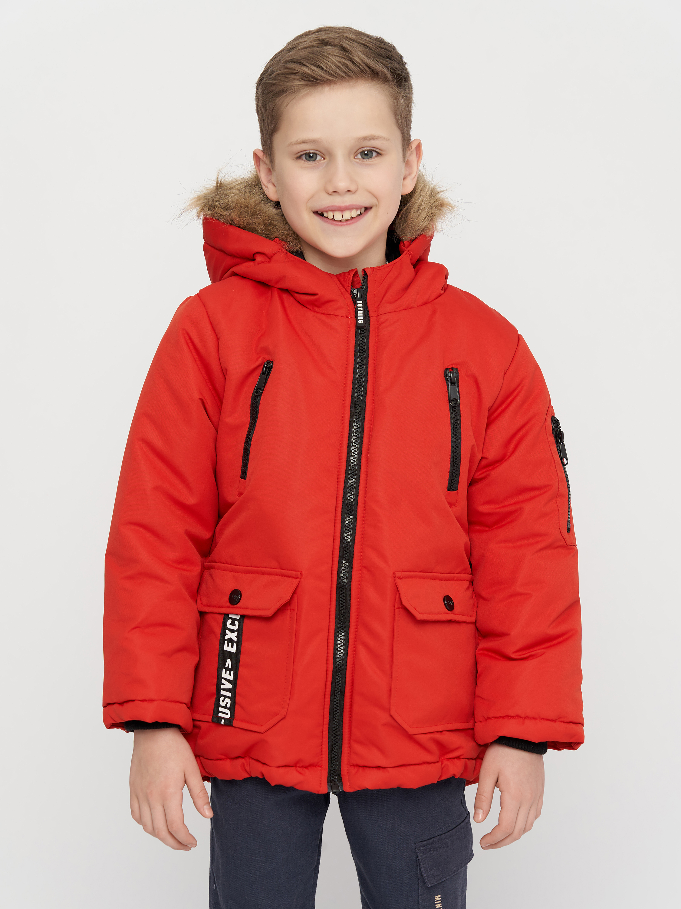 Акція на Дитяча зимова куртка для хлопчика Coccodrillo Outerwear Boy Junior ZC2152108OBJ-009 128 см від Rozetka