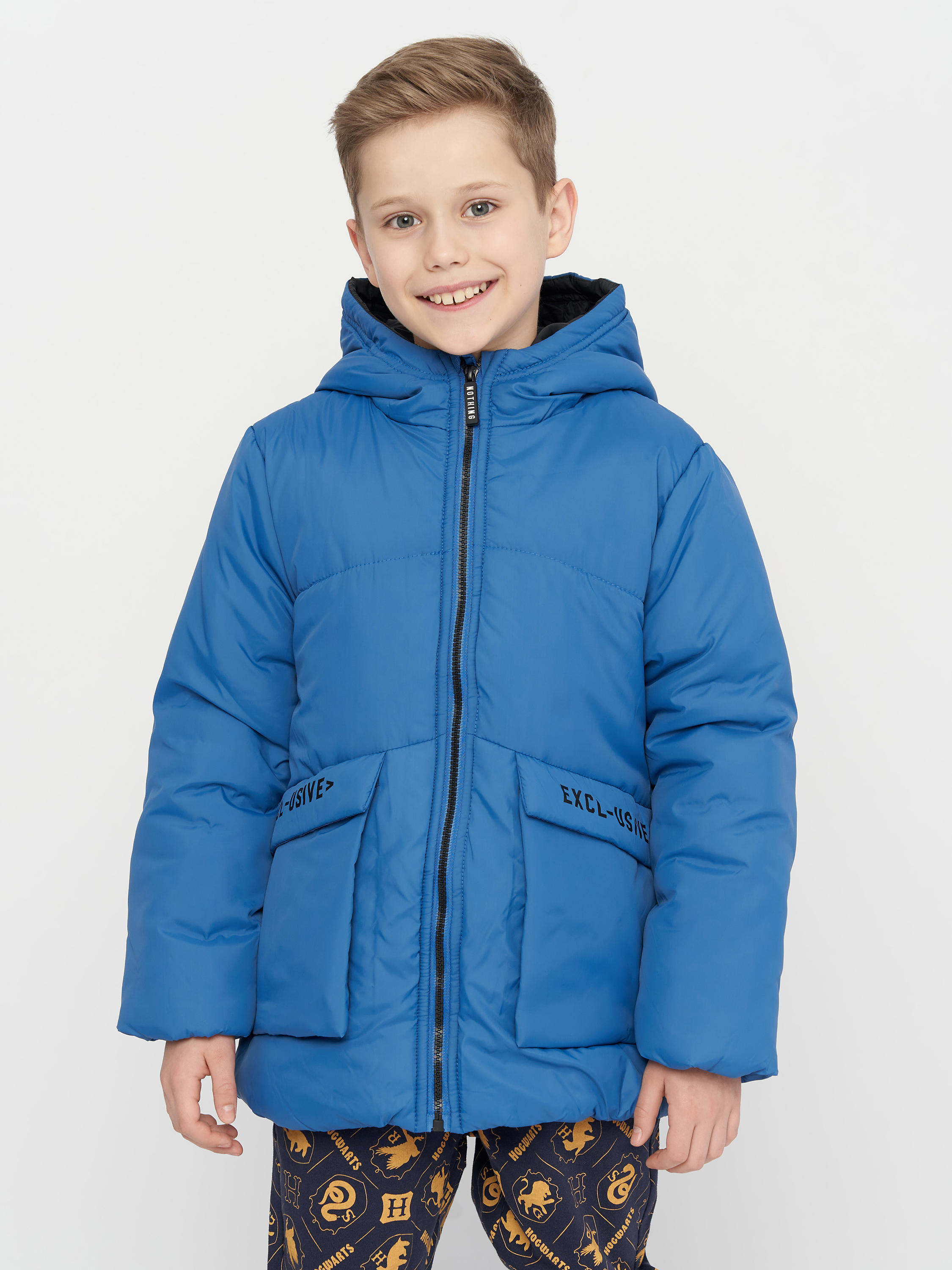 Акція на Підліткова зимова стьобана куртка для хлопчика Coccodrillo Outerwear Boy Junior ZC2152102OBJ-014 140 см від Rozetka