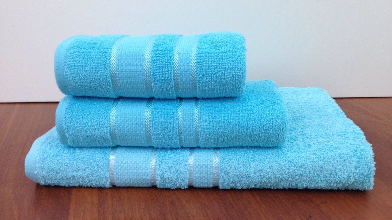 

Махровое полотенце Moka Textile Голубое Polo 50*90см