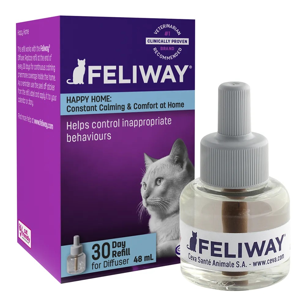 Заспокійливий засіб для котів Ceva Feliway змінний блок, 48 мл – низькі ...