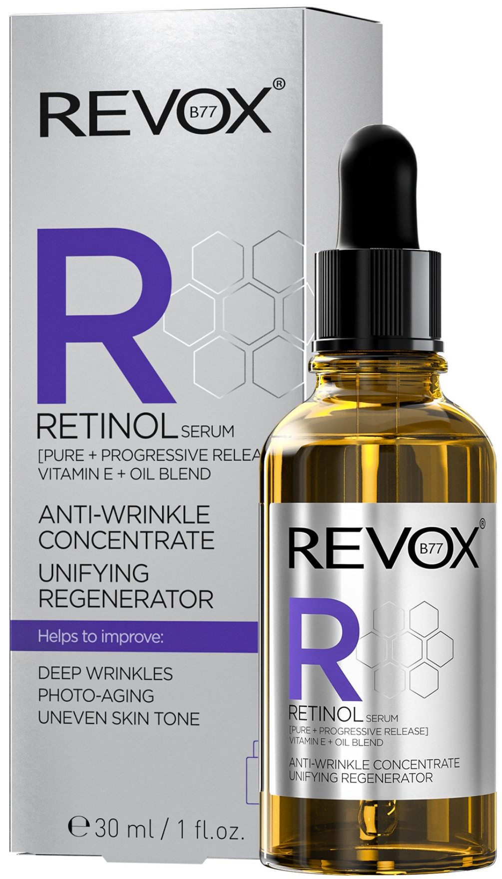 Антивиковая сыворотка Revox B77 Retinol Serum Unifying Regenerator с ...