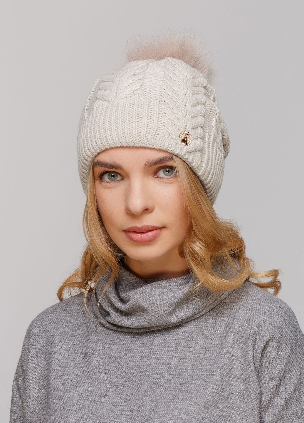 

Шапка Fashion Star 56-60 см Бежевый 550551