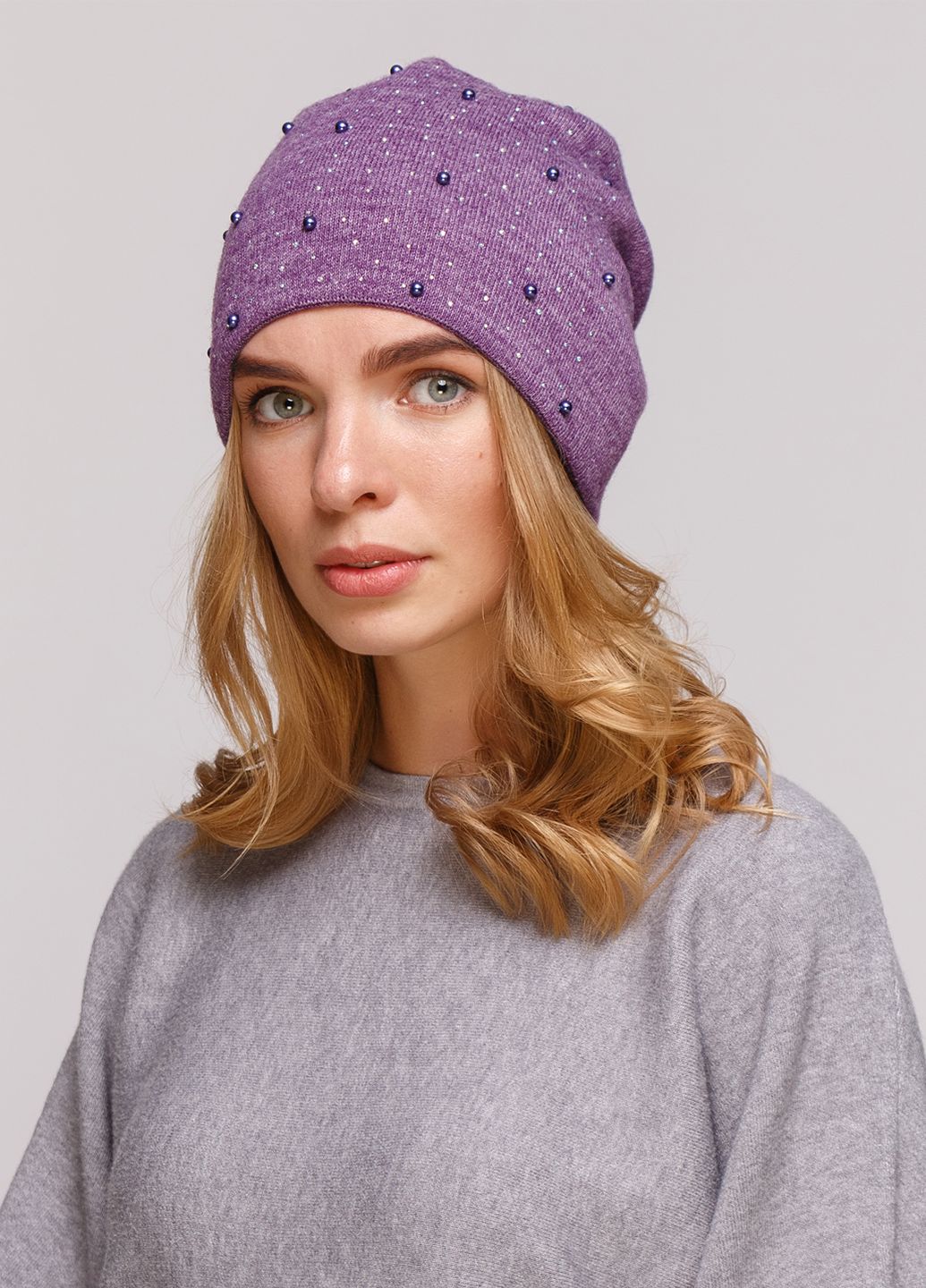 

Шапка Fashion Star 56-60 см Фиолетовый меданж 550053
