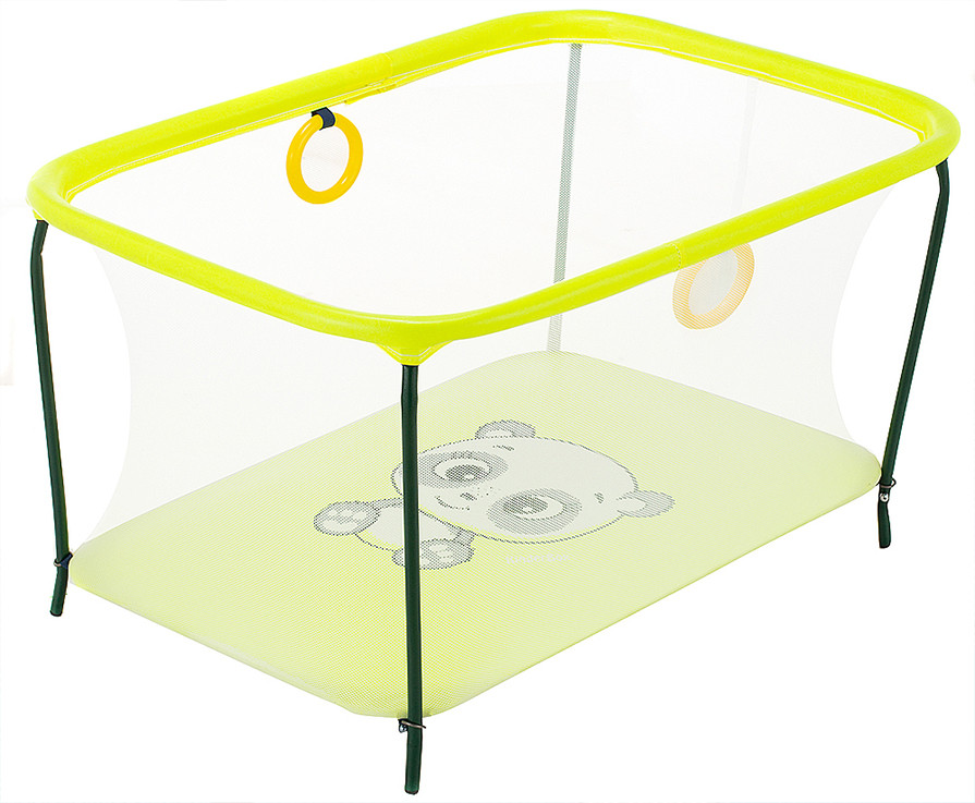 

Манеж детский игровой KinderBox люкс Желтый панда с мелкой сеткой (R 554)