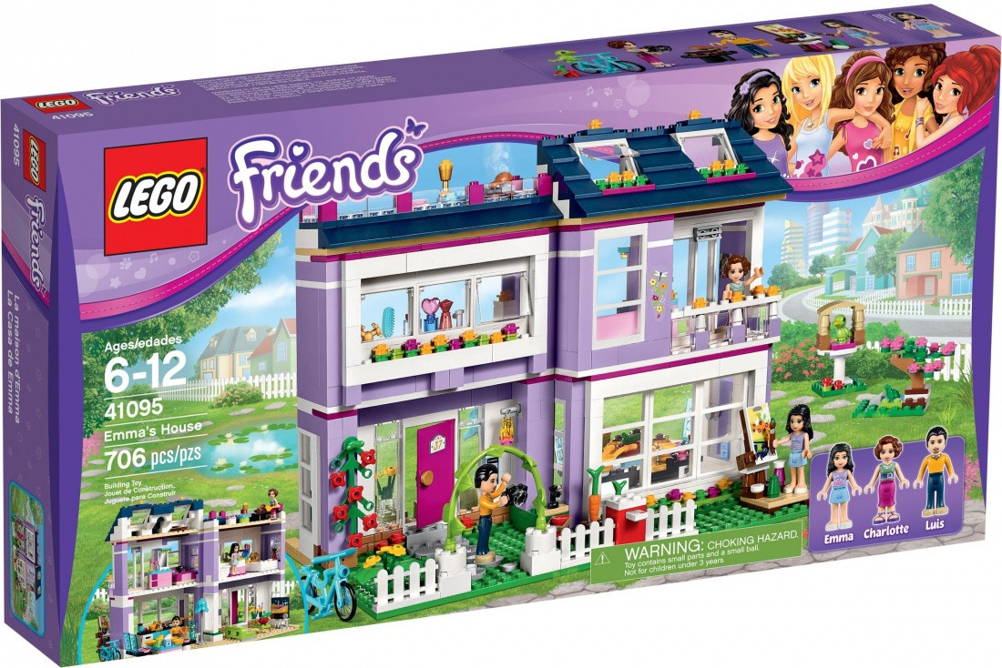 Lego Friends Дом Эммы 41095 – фото, отзывы, характеристики в  интернет-магазине ROZETKA от продавца: BrickSale | Купить в Украине: Киеве,  Харькове, Днепре, Одессе, Запорожье, Львове