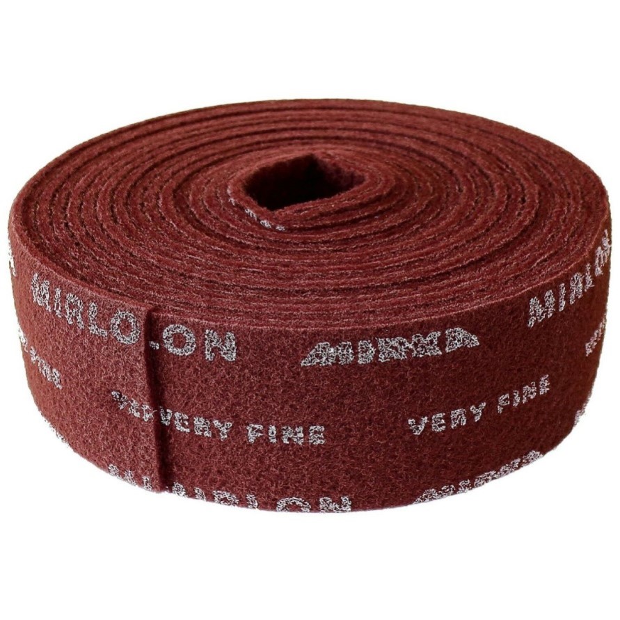 Скотч-брайт в рулоне Mirka Mirlon VF 360 115 мм x 10 м красный (1 м ...