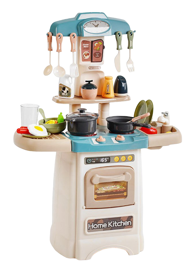 Дитяча кухня ігрова Fashion Kitchen Біла 29 елементів Інтерактивна ...