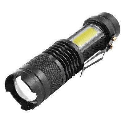 

Фонарь аккумуляторный BL-525 COB с micro usb 5389, черный