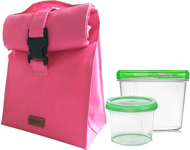 

Термосумка для обеда с судочками ORGANIZE LBag-Pink розовый