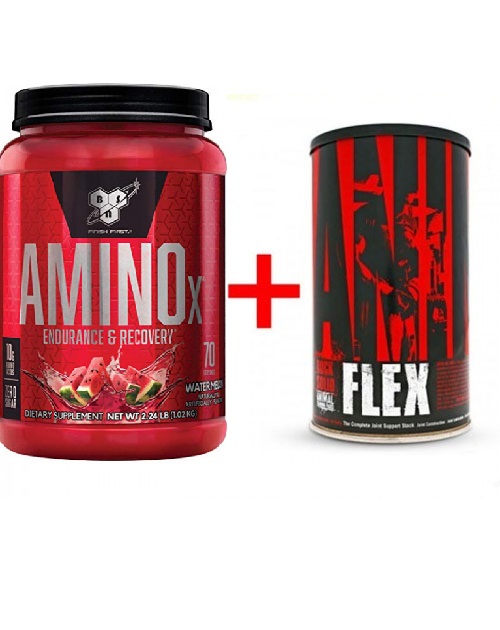 

Комплект Аминокислота BSN Amino X 1.01 кг Арбуз + Хондропротектор ANIMAL FLEX 44 пак (236696)