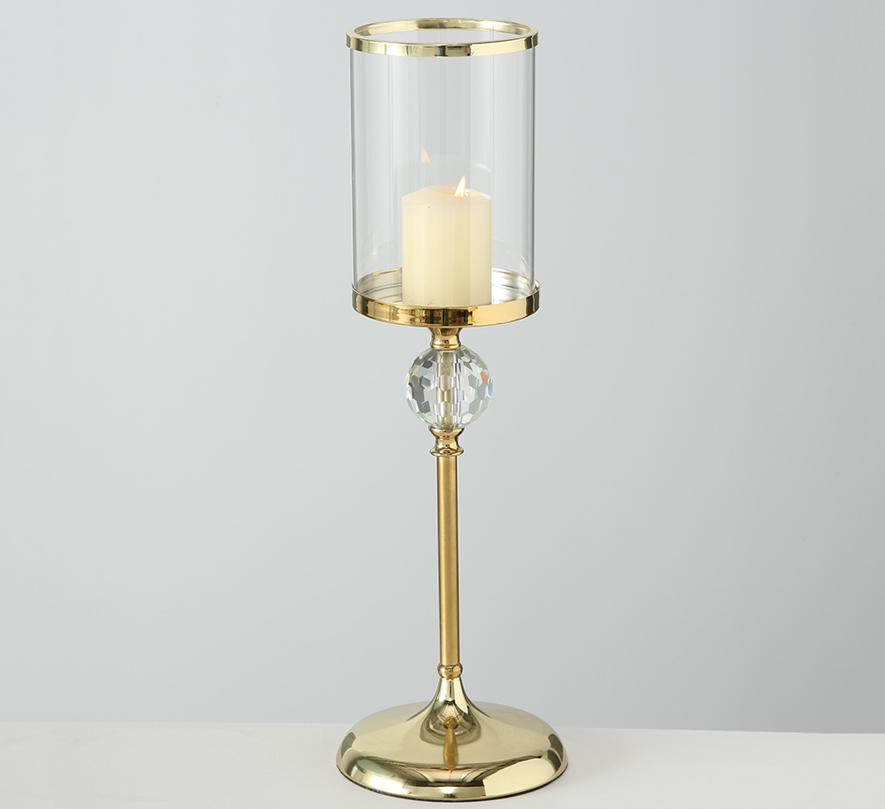 

Подсвечник на высокой ножке золотой металл h51см Гранд Презент 1009446