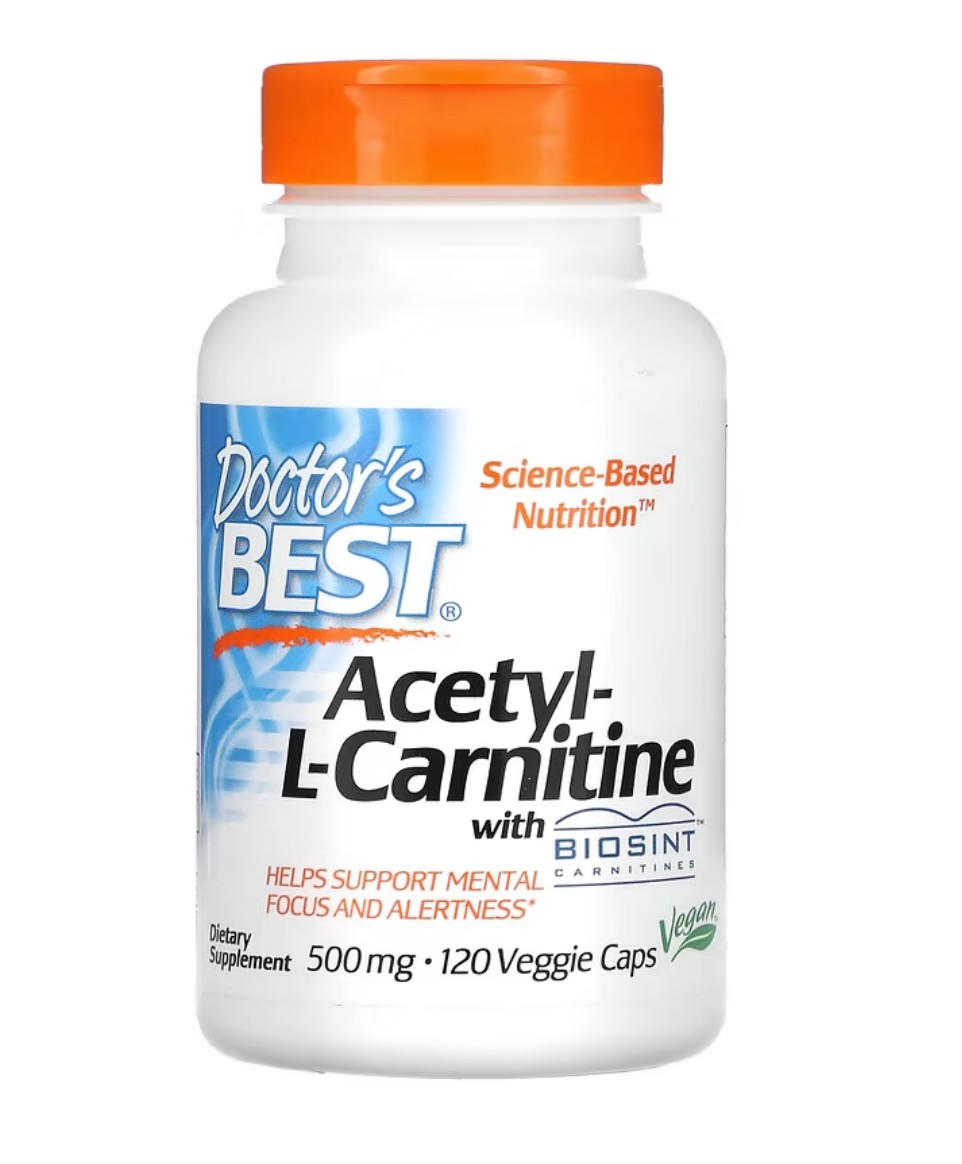 Ацетил-L-Карнитин Doctor's Best Acetyl-L-Carnitine жиросжигатель для ...