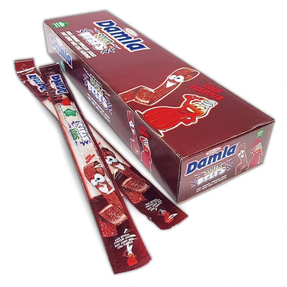Жувальний мармелад стрічка Damla Sour Cola кока-кола 72 шт – низькі ...