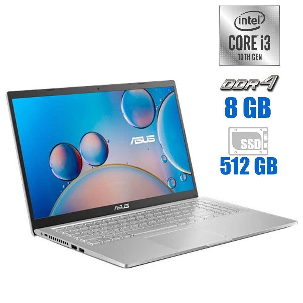 Ультрабук Asus X515J / 15.6" IPS / Core i3-1005G1 (2(4) ядра по 1.2-3.4 ...