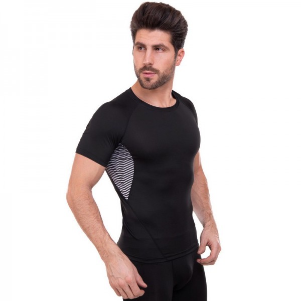 Спортивна кофта Рашгард з коротким рукавом LIDONG UA-501 розмір 3XL ...