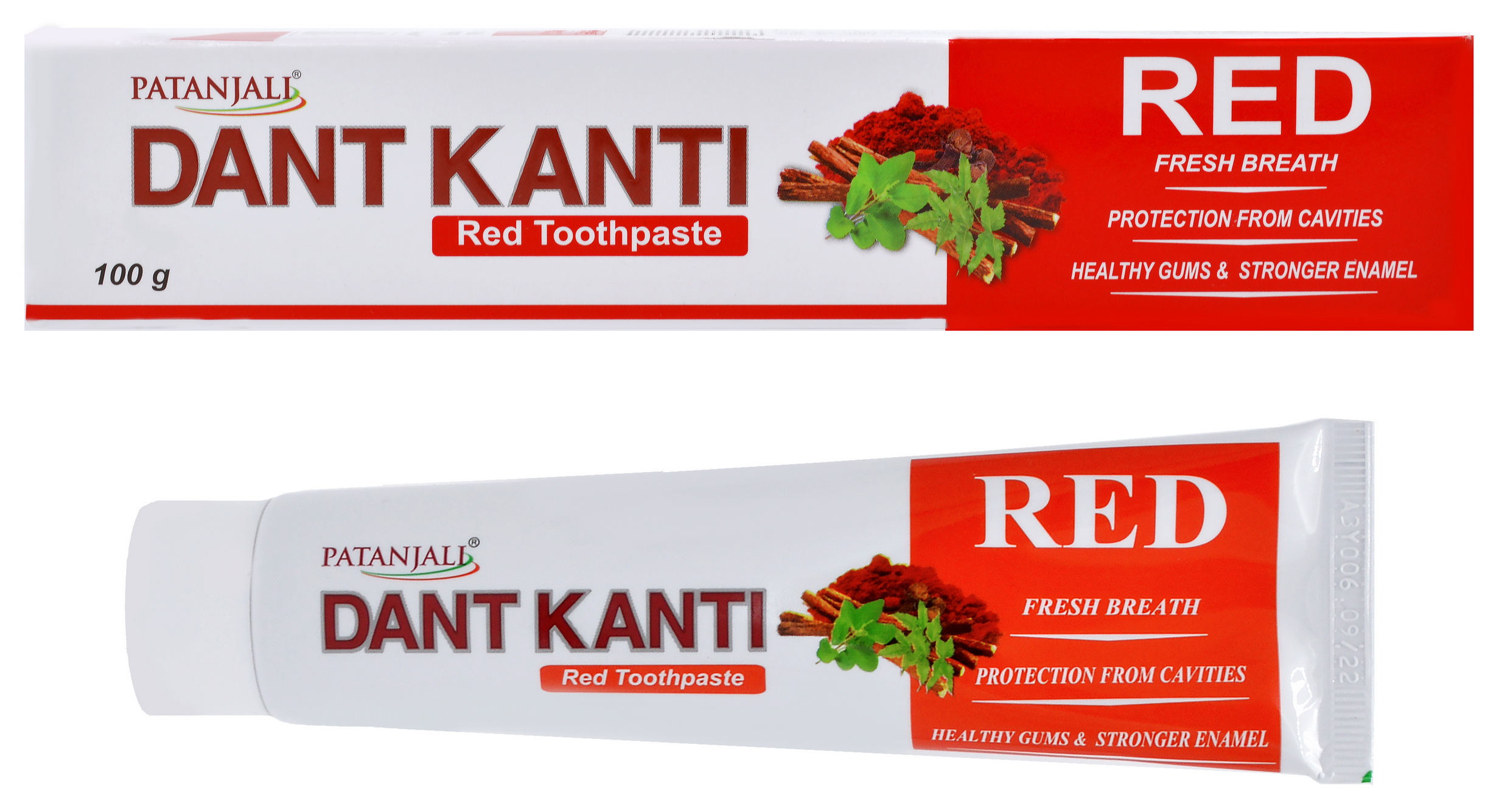 Зубная паста Patanjali Ayurved Dant Kanti Red 100 г (8904109464874) – в ...