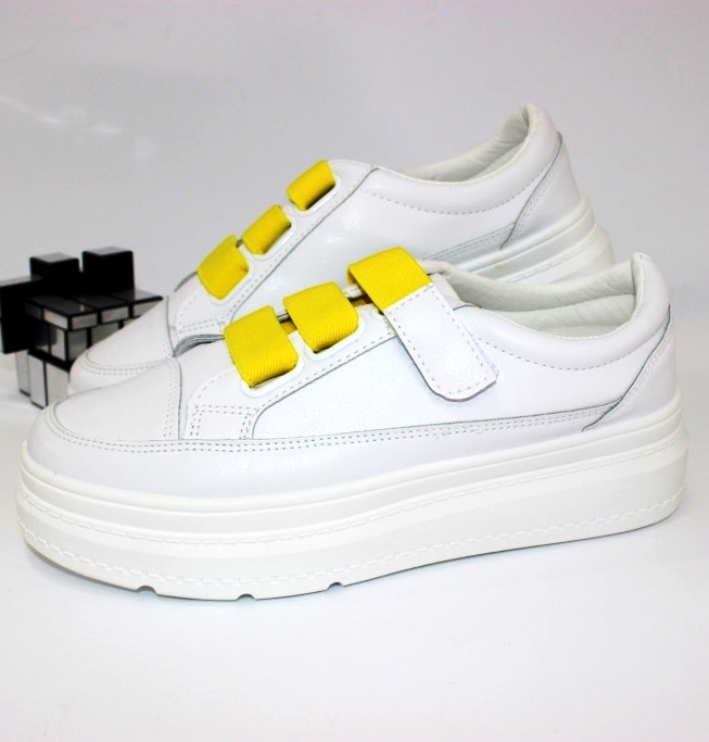 

Молодёжные криперы на липучке Shoes 6690-2 39 24.5см белый