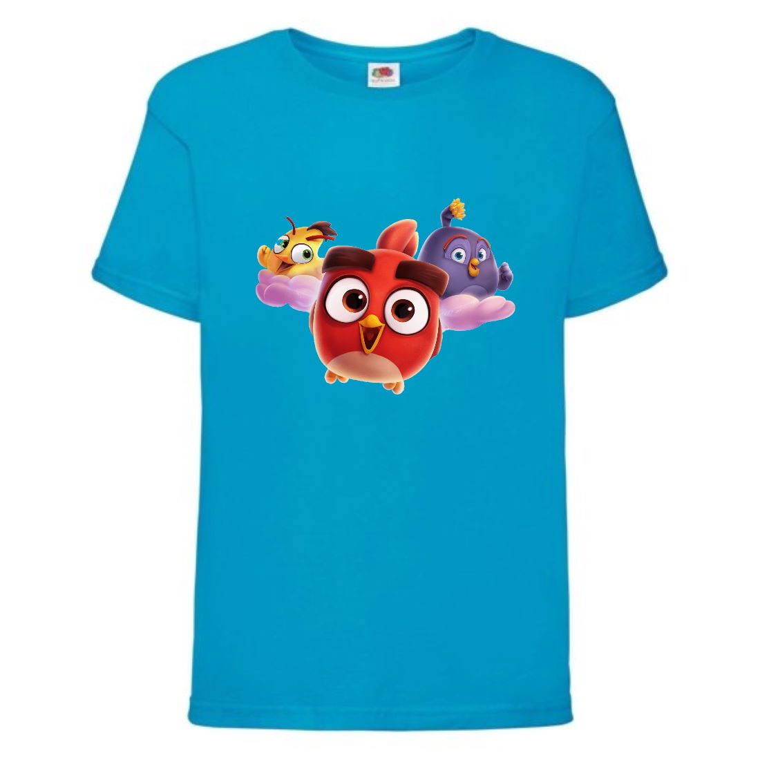 

Футболка детская Энгри Бердс (Angry Birds) голубая (AB-chicks-blue) 152 см