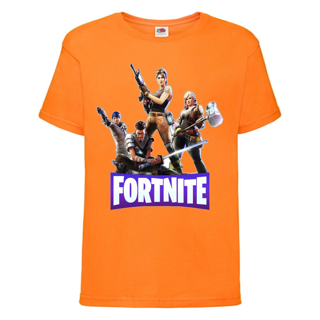 

Футболка детская Фортнайт Heroes (Fortnite) оранжевая (FT-01) 128 см