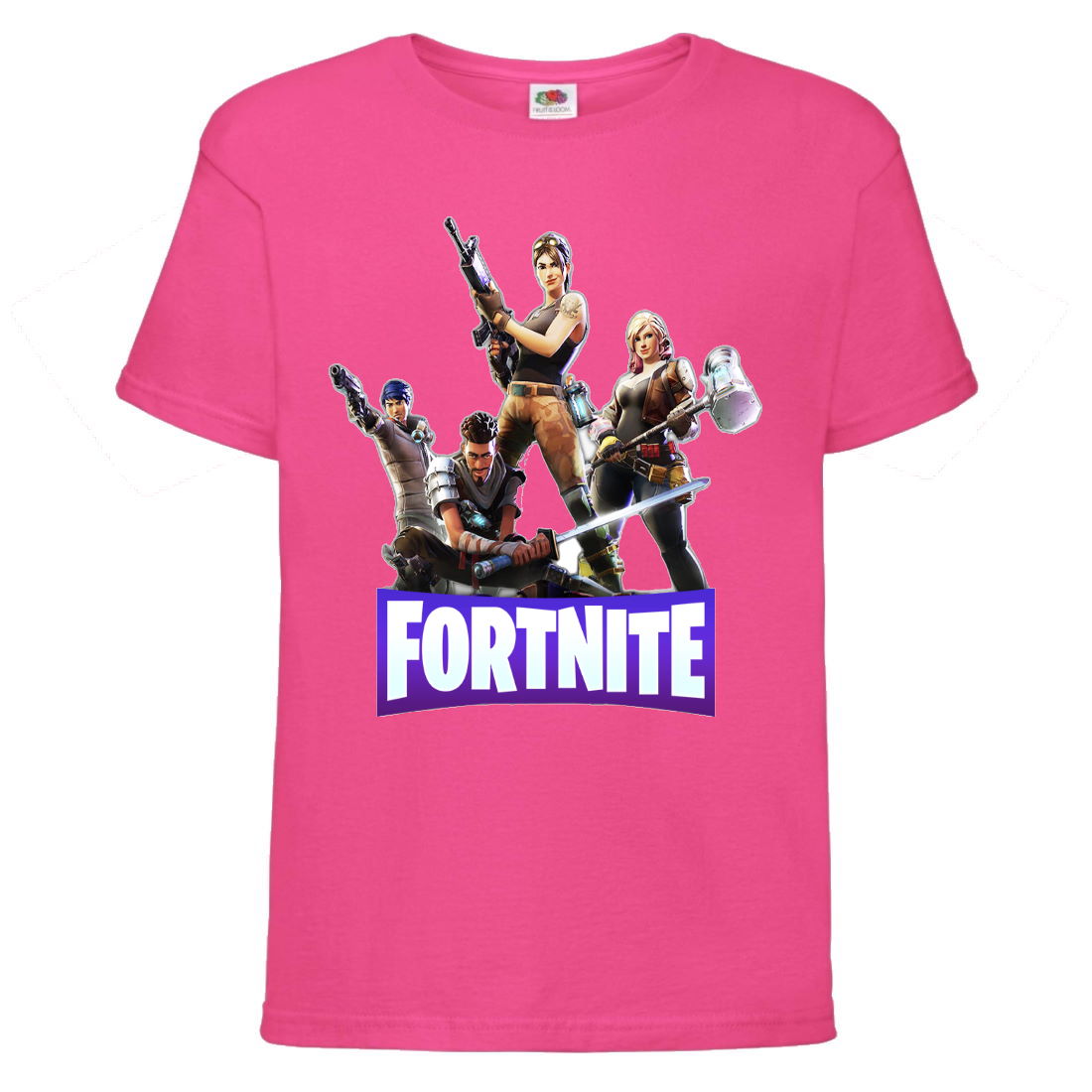 

Футболка детская Фортнайт Heroes (Fortnite) розовая (FT-01) 164 см