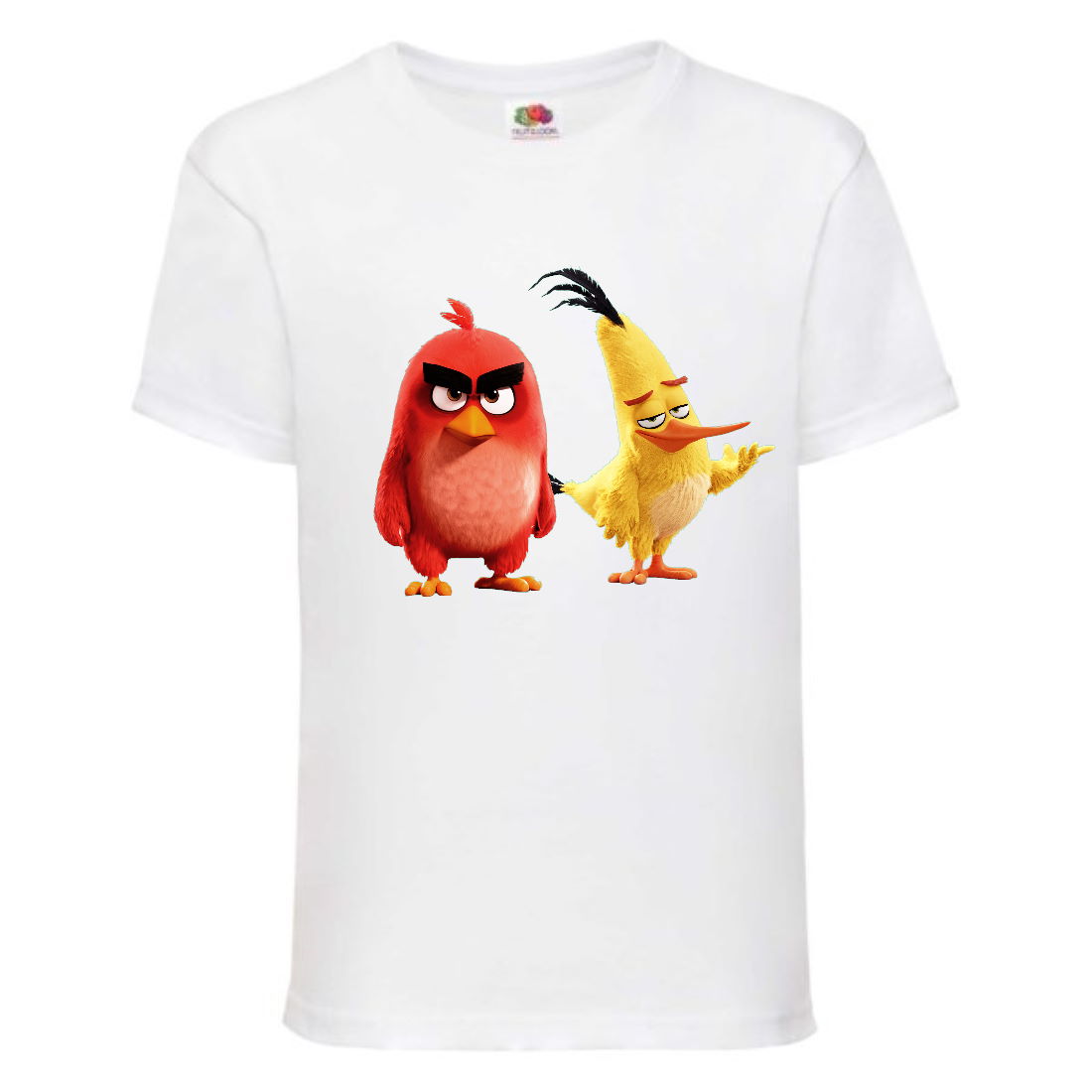 

Футболка детская Энгри Бердс (Angry Birds) белая (AB-red&chak-2-white) 140 см