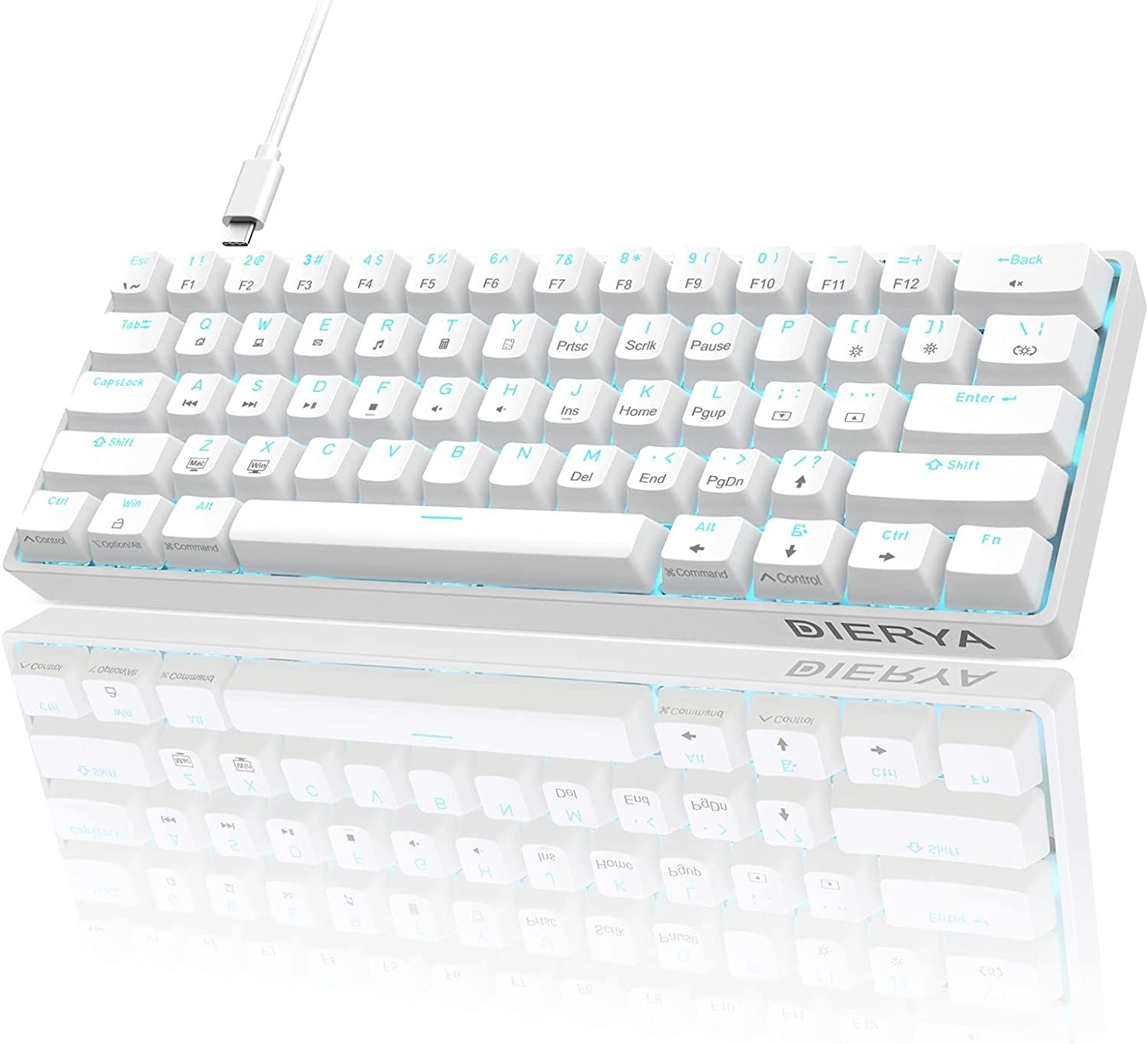 Механическая игровая клавиатура Dierya 60% с механическими ...