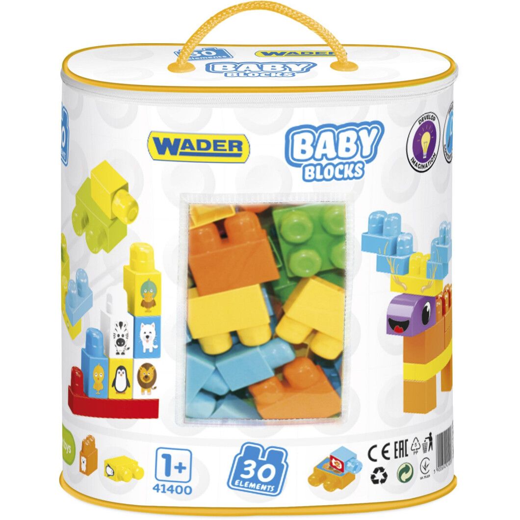 

Конструктор Wader Baby Blocks Мої перші кубики (41400)