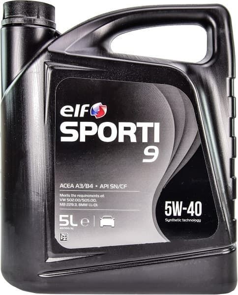 Масло моторное ELF SPORTI 9 5W-40 (Канистра 5л) – низкие цены, кредит ...