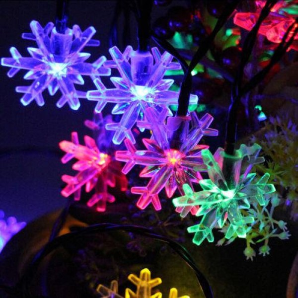 

Гирлянда-штора Снежинки прозрачная RGB хамелеон мульти Five-pointed star 4,5 м