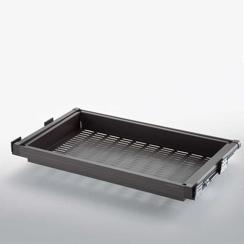 

Гардеробная Система Unihopper Мокко W=800 мм, в секции от 764 до 810 мм, Полка для Обуви Перфорация (w=764 l=475 h=180 мм), на направляющих скрытого монтажа с д