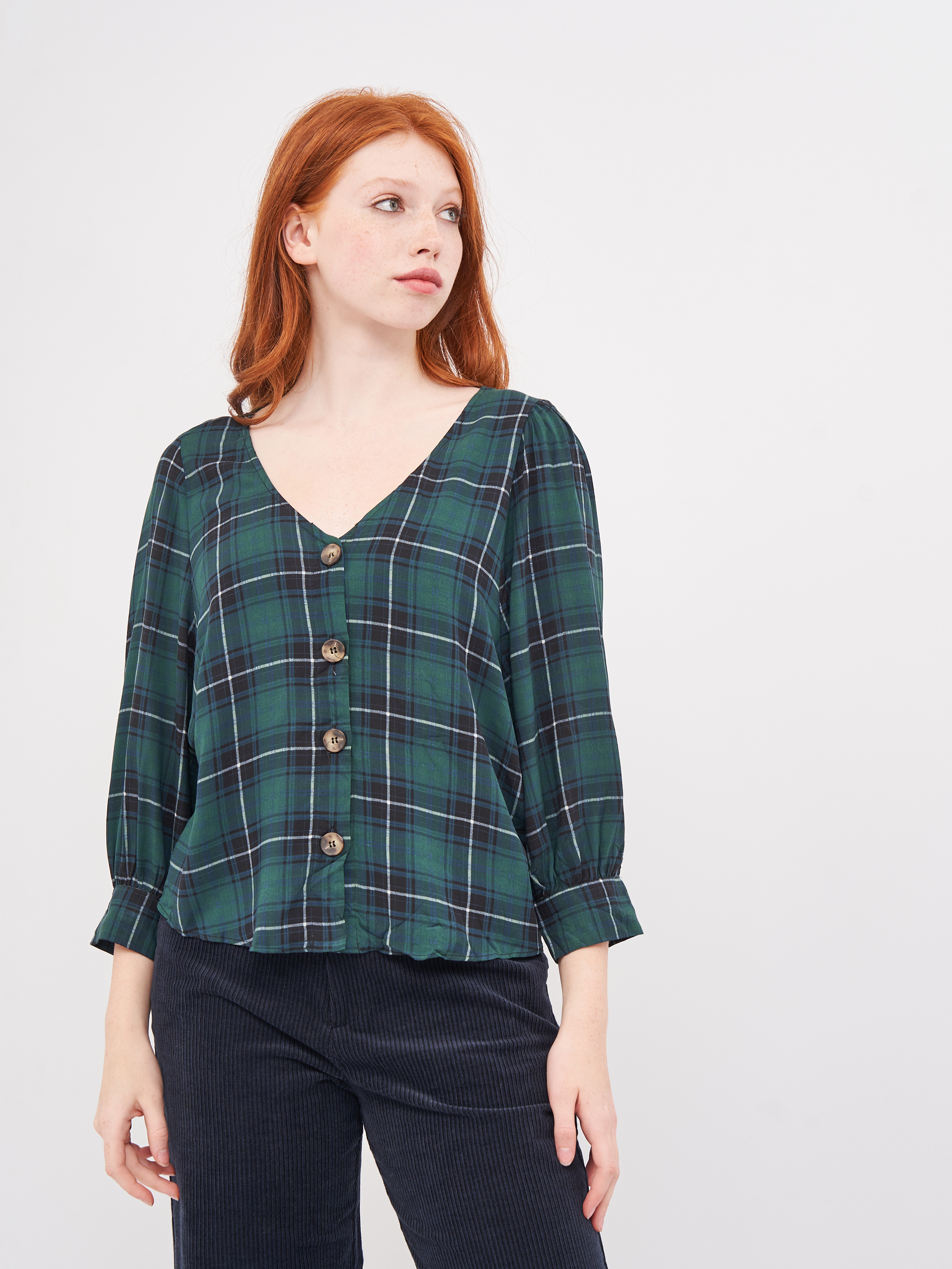 

Блузка Pull & Bear 5470/314/500 M Зеленая