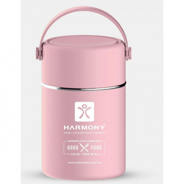 

Термос пищевой для еды Harmony 800 мл Pink