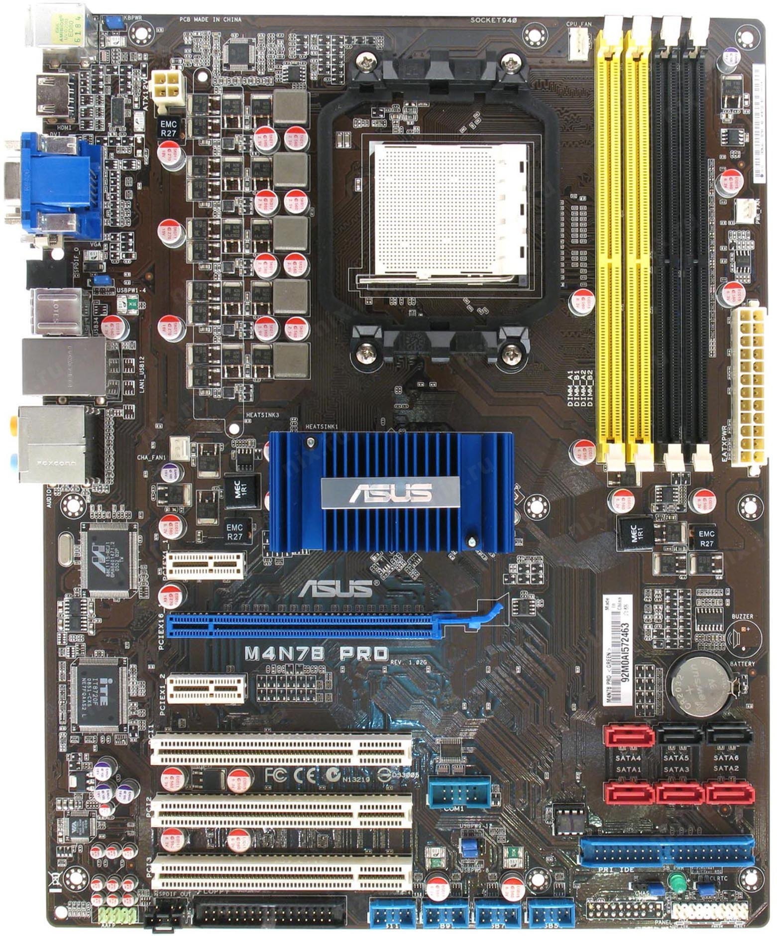 Материнская плата Socket AM2+ ASUS M4N78 PRO ( sAM2+, DDR2, NVIDIA ...