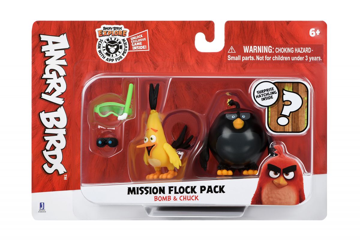 Набір Jazwares Angry Birds ANB Mission Flock Бомб та Чак – фото, отзывы,  характеристики в интернет-магазине ROZETKA от продавца: vsim | Купить в  Украине: Киеве, Харькове, Днепре, Одессе, Запорожье, Львове