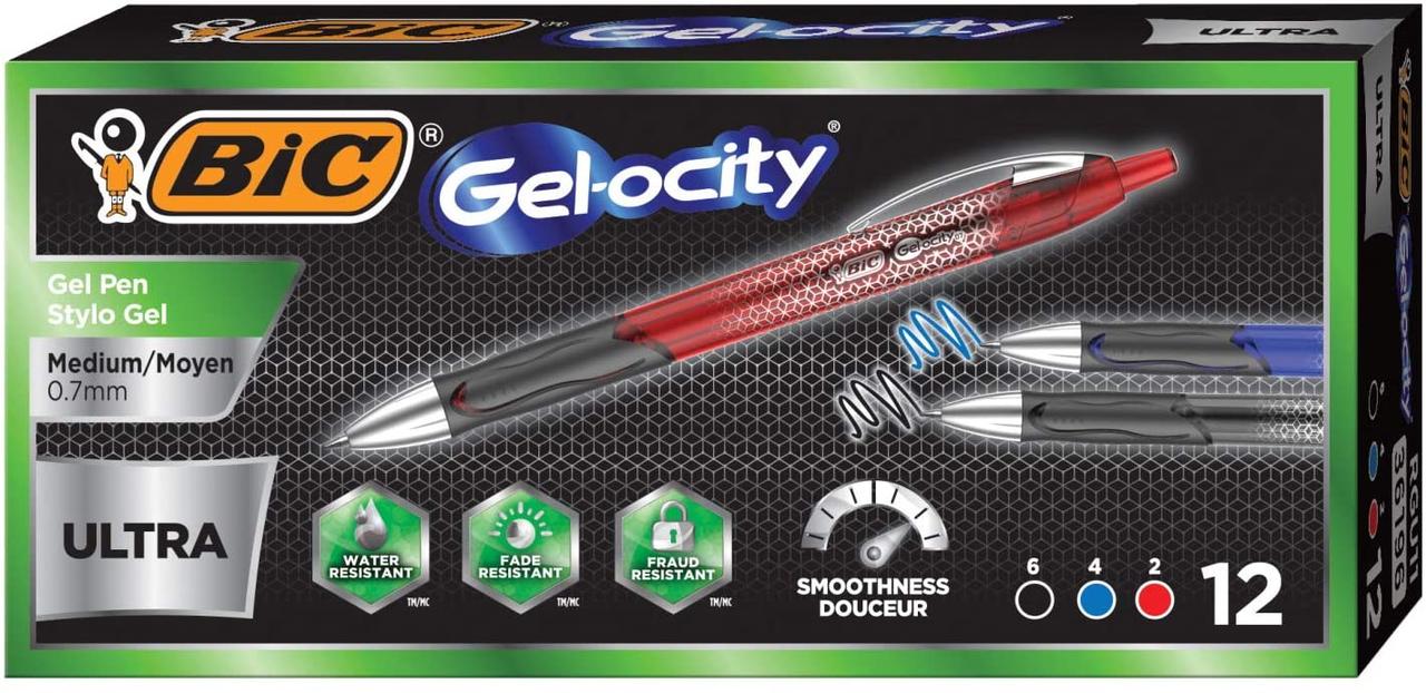 

Набір гелевих ручок BIC Gel-ocity Ultra, 12 штук Кольорові автоматичні (RGU11-AST) (B07M5MFQQ8)