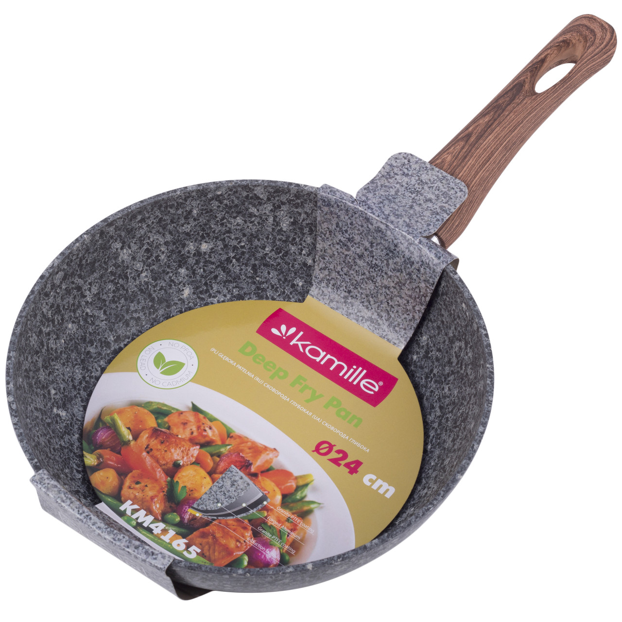 Сотейник с гранитным антипригарным покрытием 24 см Kamille KM-4165 ...