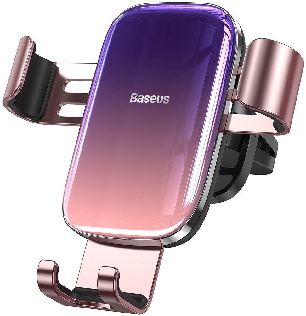

Автодержатель для телефона Baseus Glaze Gravity Car в воздуховод Розовый