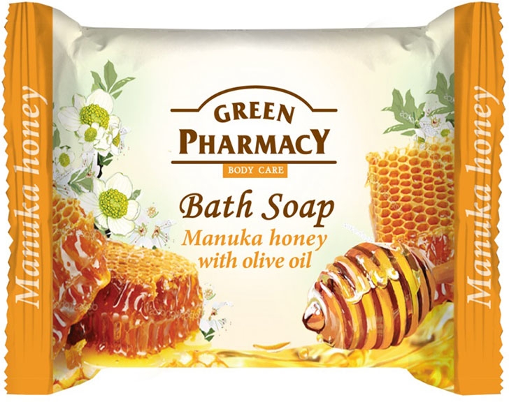 Туалетное мыло "Мед манука с оливковым маслом" Green Pharmacy 100g (100 ...