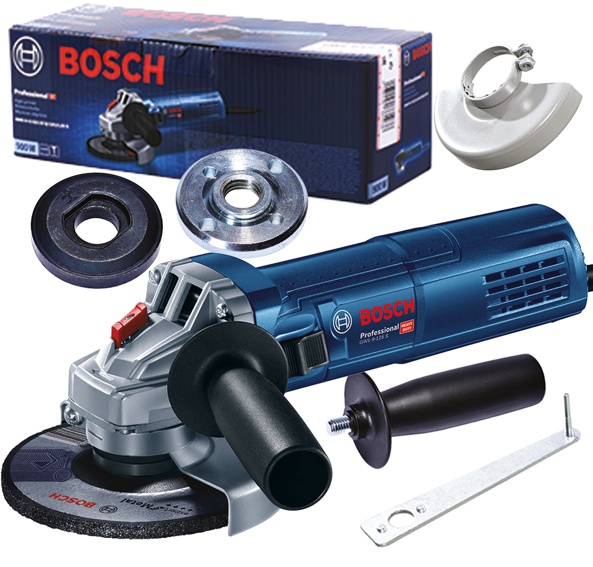 Відео для товару Кутова шліфувальна машина Bosch Professional GWS 9-125 S