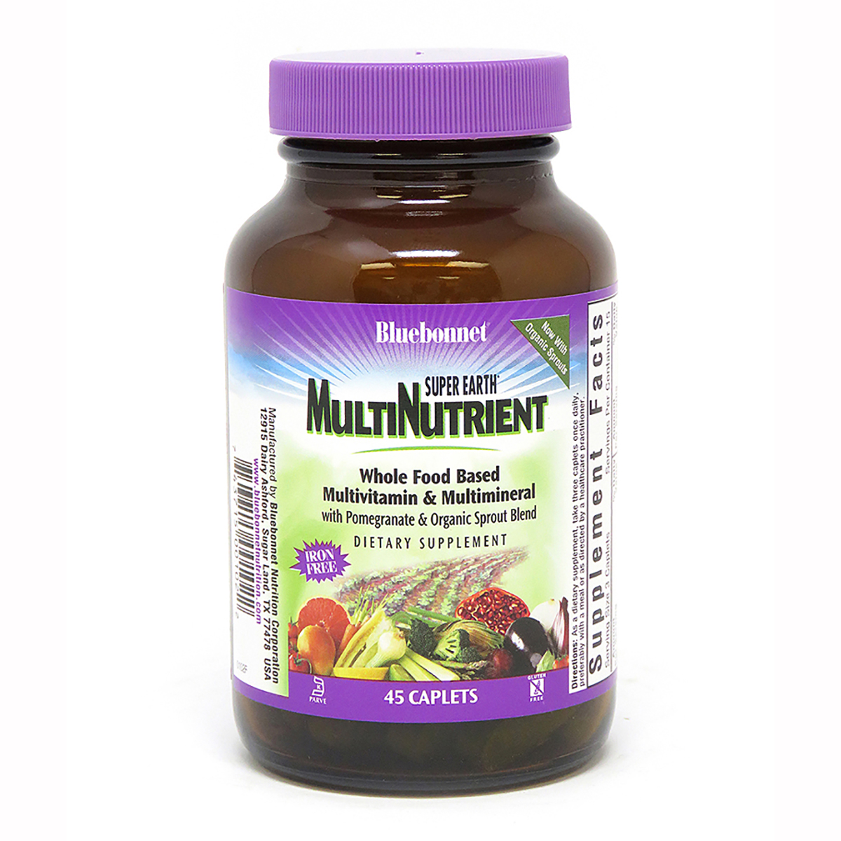

Витаминно-минеральный комплекс Bluebonnet Nutrition Супер Мультивитамины без Железа 45 каплет
